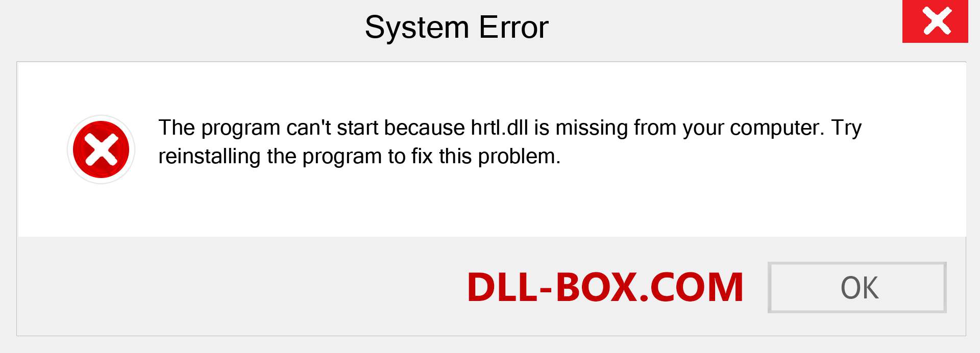  hrtl.dll file is missing?. Download for Windows 7, 8, 10 - Fix  hrtl dll Missing Error on Windows, photos, images